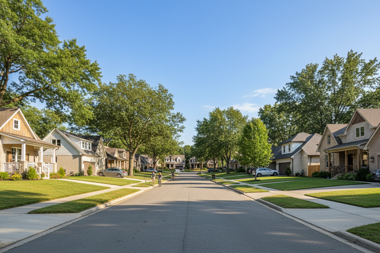 Homes in a suburb 